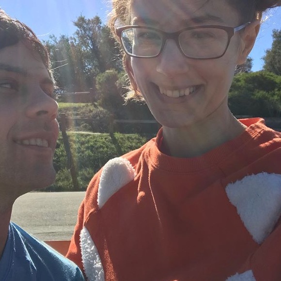 Hold Fox Sweater 🦊 Sweatshirt Hoodie Orange - Picture 3 of 5